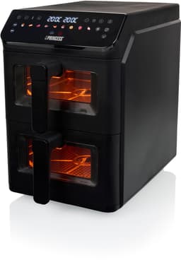 Princess Heteluchtfriteuse - 182490 - 3000W - Stack Airfryer 11,2L - PFAS-Vrij - 2 lades (Sync) - 11 Bakprogramma's - Bespaart 45% ruimte - Dubbele gestapelde lades — thumbnail 6