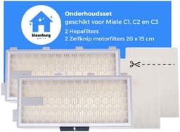 Kleanburg ® Filterset voor Miele – 2x HEPA H13 Filters + 2x Motorfilters – Vervangt Miele SF-HA50 – Geschikt voor Classic C1, Compact C1 & C2, Complete C2 & C3, Guard S1/L1/M1 en S4000 series — thumbnail 4
