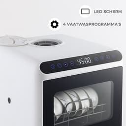 Livista Mini Vaatwasser incl. APP - Vaatwasser - Vaatwasser Vrijstaand - Afwasmachine - Camping Vaatwasser - Wit — thumbnail 3