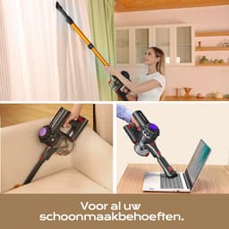 VACTechPro Steelstofzuiger Draadloos - 35000Pa - 35 Minuten - 6 in 1 - Afneembare Batterij — thumbnail 7
