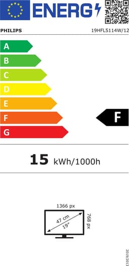 Philips 19HFL5114W 48,3 cm (19") HD Smart TV Wifi Wit 250 cd/m² — thumbnail 2