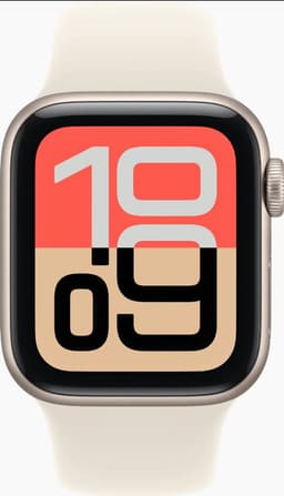 Apple Watch SE 3 - Wifi - 40mm - Starlight Aluminium Case with Starlight Sport Band - M/L — thumbnail 4