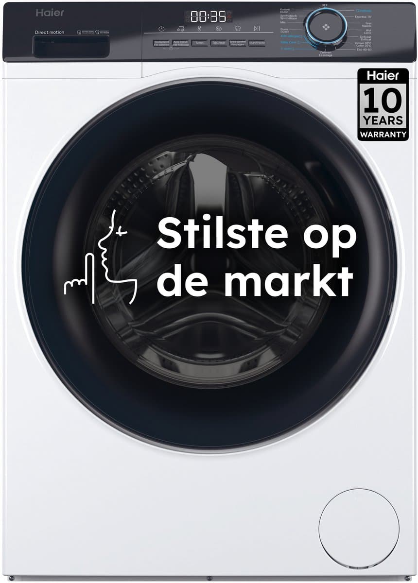 Haier HW70-B14929-DF - De stilste wasmachine op de markt - 7kg - A- Stoombehandeling - Antibacteriële Behandeling (ABT) - 15 programma’s- 10 jaar garantie op onderdelen — afbeelding 1