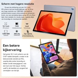 Hotlight C107 - Android 15 Tablet - 10.1 inch - 24(4+20)GB RAM/128GB ROM– 5000mAh - Grijs — thumbnail 5
