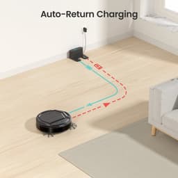 CYRO - Robotstofzuiger - Robot Stofzuiger - Robotstofzuigers - Automatisch opladen - via Wi-fi/app/Alexa - 120min looptijd - Zwart — thumbnail 6
