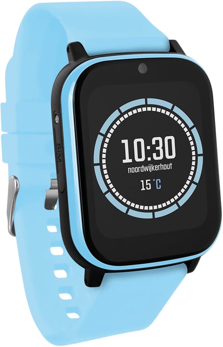 One2track Connect NEXT Blauw | GPS horloge voor kinderen | Bekijk de locatie van je kind. Stel veilige zones in. En videobellen met de leukste smartwatch voor kinderen — afbeelding 1
