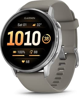 Garmin Venu 4 - Multisport smartwach - 45 mm - AMOLED - GPS - Zilverkleurig/grijs — thumbnail 1