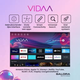 Salora FOD55UV - Smart tv 55 inch - 4K TV - 55 inch tv - Smart TV - Borderless - Zwart - 2025 — thumbnail 8