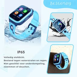 ISHIVA® GPS Horloge Kind geschikt voor Simkaart (4G GPS)–Smartwatch Kinderen met HD-camera & Videobellen - Kinder Smartwatch - Smartwatch Kind-1000 mAh Long Battery–IP65 Waterdicht–SOS Knop–School Mode-Veilige Zones-GPS Tracker–2 Jaar Garantie–Blauw — thumbnail 12