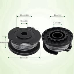 6 stuks Spool - 2 hoes - geschikt voor Bosch Easy Gras Cut 18 V 23 26 18 Strimmer Bijlagen - Onderdeelnummer F016800569 F016800385 — thumbnail 3