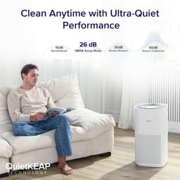 HEPA luchtreiniger voor een schone lucht in huis, CADR 697 m³/h, PM2,5 luchtkwaliteitsweergave en automodus — thumbnail 5