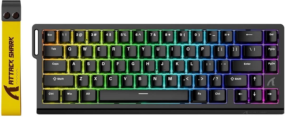 Attack Shark X68 HE – Rapid Trigger Magnetic Gaming Keyboard (0,01mm • 8000Hz • RGB • 66 toetsen) — afbeelding 1