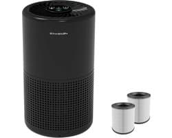Erikssøn Luchtreiniger Prime - Met Hepa Filter 2x - 70 m3/u - Vermindert Stof En Pollen - Air Purifier - Zwart