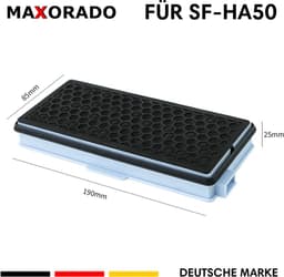 Maxorado 2 stuks Hepa actief koolfilter - filter geschikt voor Miele S5, S8, C2, C3, SF-AH-50, SF-HA-50 - Compleet C2, Compleet C3, Compact C1, Compact C2 — thumbnail 4