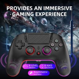 PlayCool Dual shock 4 Controller V2 met Programmeerbare functie & RGB LED - Geschikt voor PS4 - Draadloos — thumbnail 9