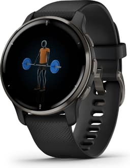 Garmin Venu 2 Plus Health Smartwatch - Amoled touchscreen - 9 dagen batterij - spraakbesturing - Zwart — thumbnail 10
