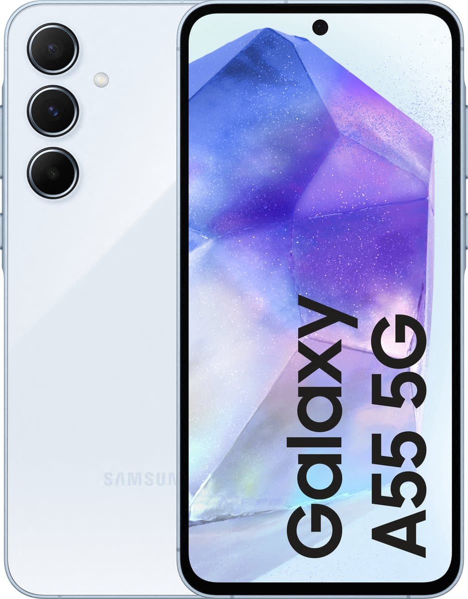 Samsung Galaxy A55 5G - 128GB - Awesome Iceblue — afbeelding 1