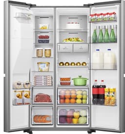 Hisense RS818N4TIC - Amerikaanse koelkast - Energielabel C - Water- & ijsdispenser - Metal Cooling - No Frost - RVS - Multi-Air Flow - Fast Freeze - 35dB (A) - Inverter Compressor - 632 Liter — thumbnail 3