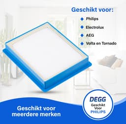 DEGG® - Hepa H13 Filter - Geschikt voor Philips, AEG en Electrolux - Stofzuiger Onderdelen - Vervangt FC8031 - H13 (voorheen H12) - Standaard Filter geschikt voor Philips, AEG en Electrolux - Premium Kwaliteit - 2 STUK(S) — thumbnail 3