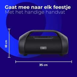 Caliber Bluetooth Speaker - Muziek Box - LED verlichting - 100 Watt - Draagbare Speaker - Stevige Handgreep - Tot 12 uur muziek - Waterbestendig — thumbnail 10