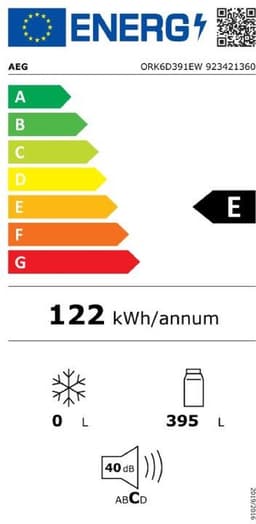 AEG ORK6D391EW - Koelkast Vrijstaand - 396 Liter — thumbnail 2