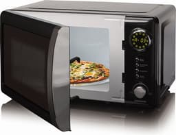 Melissa Vrijstaande Solo-Magnetron - 20 liter - 700W - Retro - 16330132 - Zwart — thumbnail 2