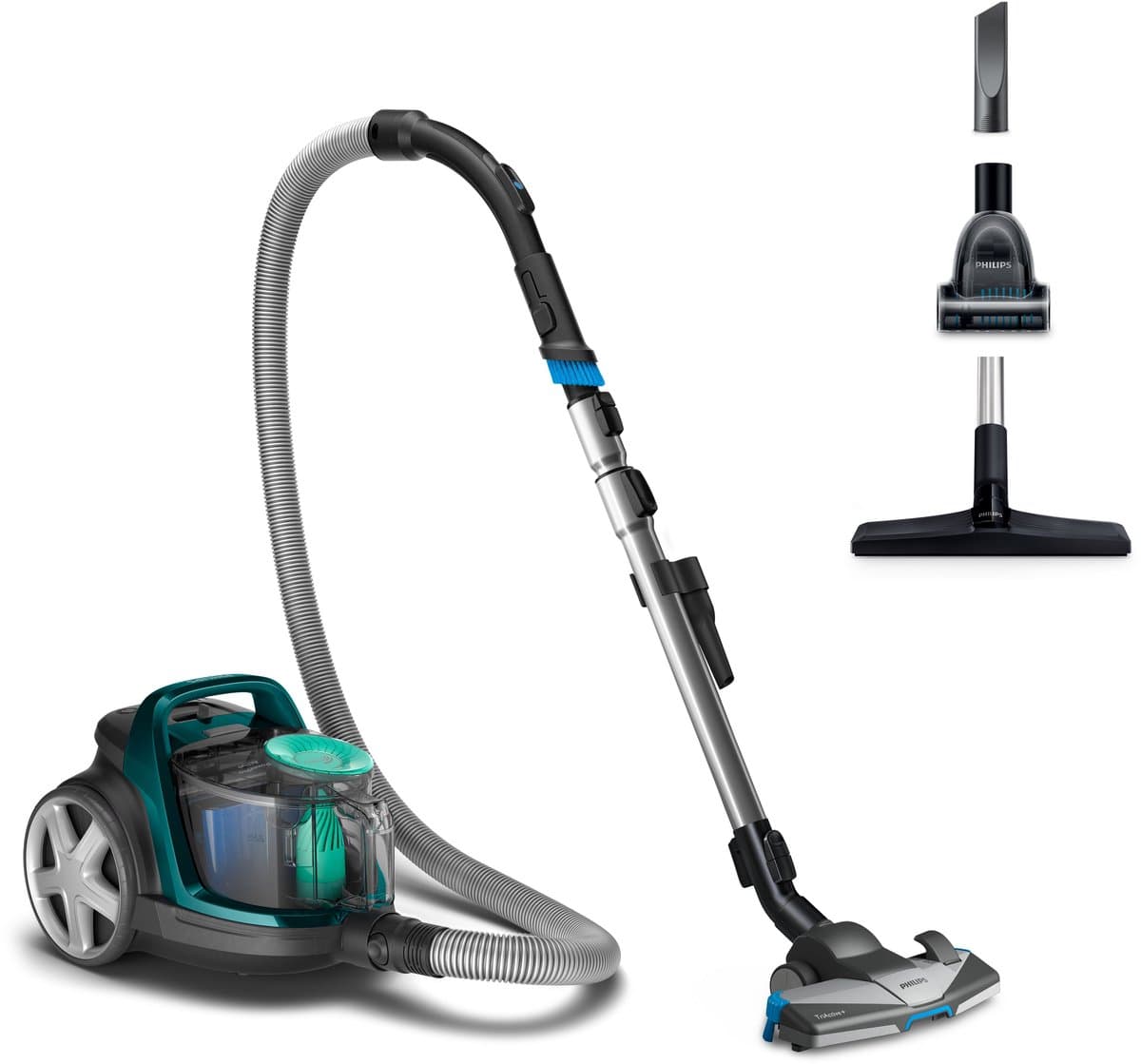 Philips PowerPro Active FC9555/09 - Stofzuiger zonder zak - 3 extra mondstukken - Groen — afbeelding 1