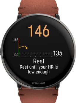 Polar Ignite 3 Titanium- Fitness Smartwatch & GPS Activity Tracker - Leder Brons/Siliconen Zwart - S-L — thumbnail 9