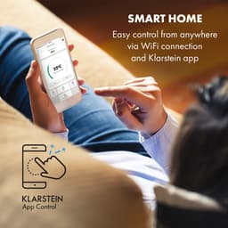 Klarstein mobiele airconditioner met luchtafvoerslang, 5-in-1 airconditioner, ventilator, luchtontvochtiger, luchtreiniger & nachtmodus, app-bediening, kleine & draagbare airconditioner voor thuis & op kantoor, 10000 BTU,9 kW voor 42 m² 50 dB — thumbnail 17