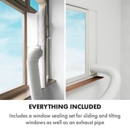 Klarstein Mobiele airconditioner met luchtafvoerslang, 4-in-1 airconditioner met ventilator, luchtontvochtiger & nachtmodus, Kleine & draagbare airconditioner voor thuis & op kantoor, Laag verbruik, 12000 BTU,5 kW voor 56 m² - Afstandsbediening — thumbnail 16