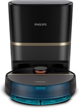 Philips HomeRun Aqua 7000 Series XU7100/01 - Robotstofzuiger met Dweilfunctie - Incl. Laadstation - Zwart / Goud - App Connected — thumbnail 3