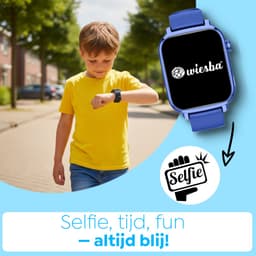 Wiesba WB13 Pro - smartwatch kinderen - gps horloge kind - kinderhorloge bellen - gps tracker kinderhorloge - kinderhorloge met gps - kinderhorloge - Blauw — thumbnail 6