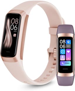 Siltcon® Vitéa Activity Tracker – Stappenteller Horloge - Hartslagmeter – Bloeddrukmeter - Slaapmonitor - Saturatiemeter – Sporthorloge – Smartwatch Dames, Heren & Kinderen - Geschikt voor iOS/Android - RVS - Elke pols - Incl. 2 Bandjes — thumbnail 1