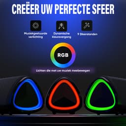 Muring Draadloze Bluetooth Speaker - Muziek Box - Tot 20 uur Afspeeltijd - TWS Pairing - Bluetooth 5.3 - Partybox - Luidspreker - Geluidsbox - Roze — thumbnail 4