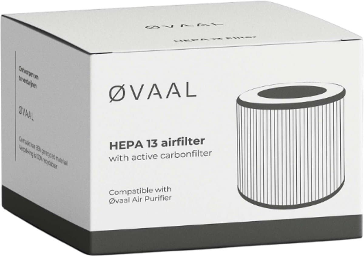 Øvaal HEPA13 Luchtfilter + Koolstoffilter - Geschikt Voor Øvaal Skån Luchtreiniger - Air Purifier - 250 m³/u — afbeelding 1