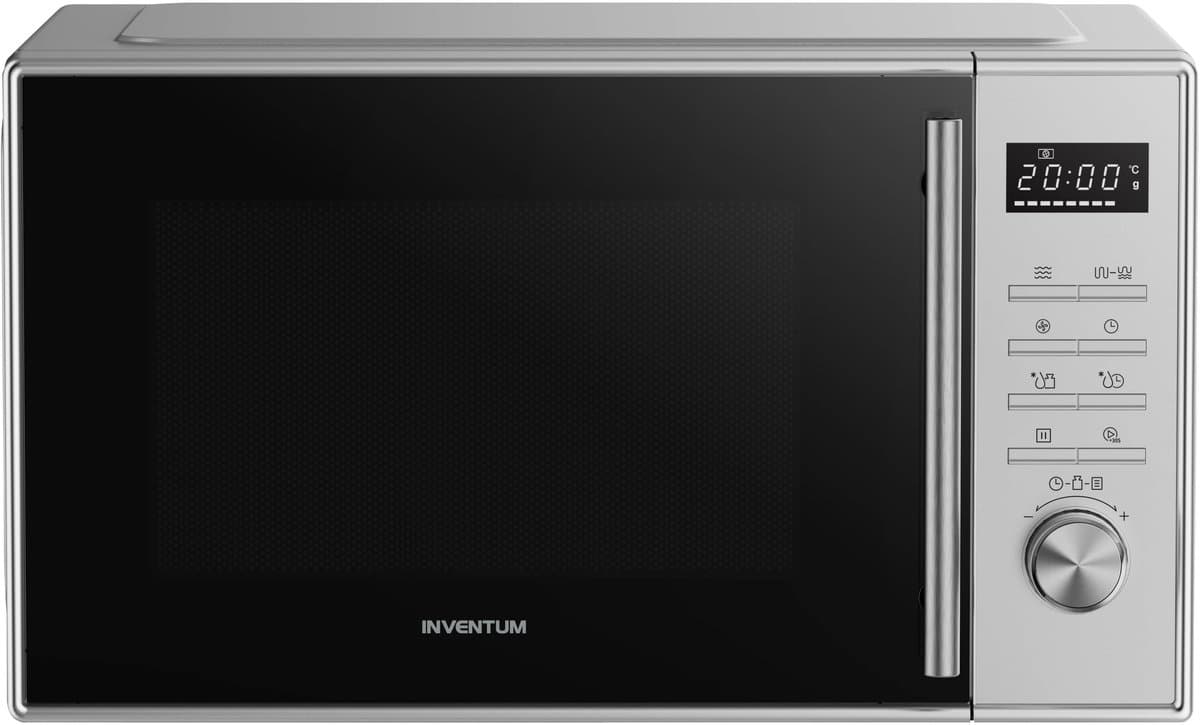 Inventum MN237CS Combimagnetron - 23L - 900W - Hetelucht- en grillfunctie - 10 kookprogramma's - 4 combistanden - Ontdooifunctie - Kinderslot - Zilver — afbeelding 1