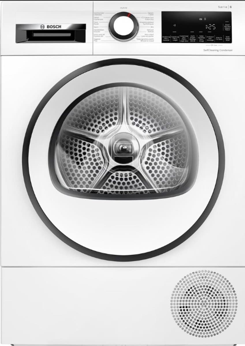 Bosch Serie 6 WQG245DCFG -Wasdroger -9kg- Zelfreinigende condensor - - Warmtepompdroger - Zeer stil - — afbeelding 1