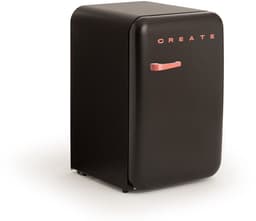 CREATE - Koelkast in retrostijl - Zwart - Handvat Terracotta - FRIDGE RETRO 107L — thumbnail 3