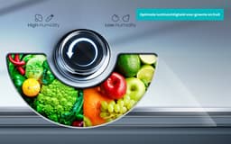 ETNA KCD4178ENF - Koel-vriescombinatie - Energielabel E - 35dB (A) - No Frost - Multi-Air Flow - CoolFresh - SmartZone - Super Cool - Fast Freeze - Inverter Compressor - ConnectLife - 252 Liter — thumbnail 12
