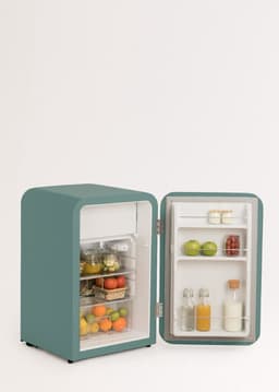 CREATE - Koelkast in retrostijl - Sage - Handvat Goud - FRIDGE RETRO 107L — thumbnail 7