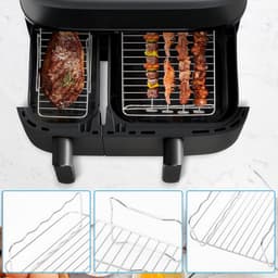YONO Accessoires Set - geschikt voor Philips Dual Basket Airfryer - 5000 - 3000 series - 18in1 — thumbnail 9