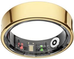 NOLATR Smart Ring LUX Slimme Ring - Stappenteller & Hartslagmeter - Goud - Maat 12