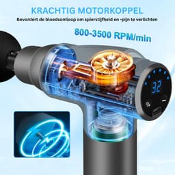 White-Label® Massage Gun Professioneel - Massage Apparaat - Theragun — thumbnail 4