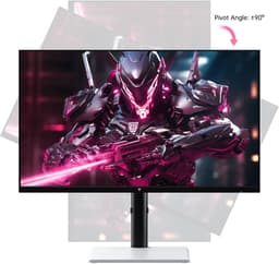 KTC H27E6 27 inch Gaming Monitor, 2560*1440 QHD Fast IPS-scherm, 320Hz verversingssnelheid, HDR 400, 1ms responstijd, FreeSync & G-Sync, 144% sRGB, VESA monteerbaar, 2*HDMI 2.1, 2*DP 1.4, 1*USB 2.0, 1*oortelefoon — thumbnail 8