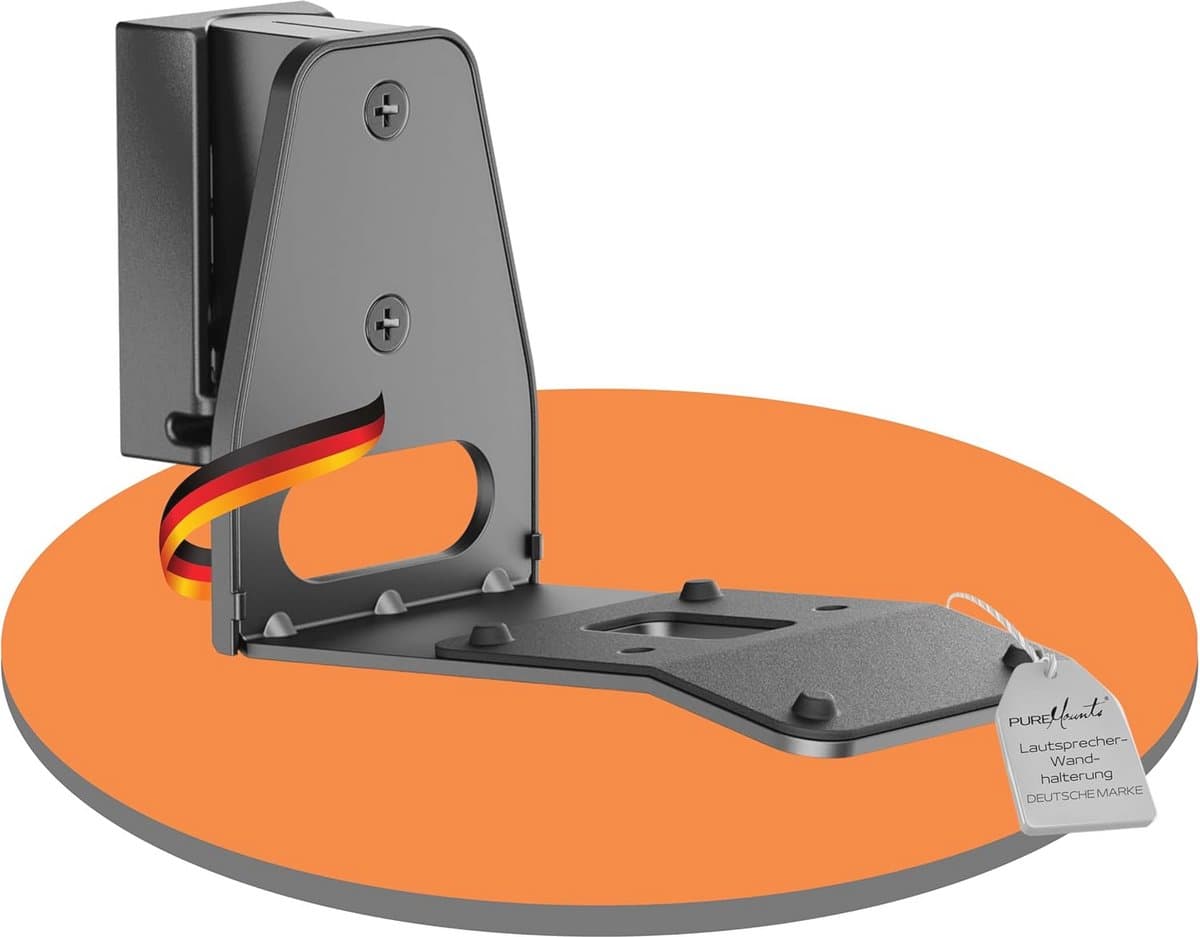 Luidsprekerhouder voor Sonos Era 300 - Wandhouder met Kabelmanagement, Draaibaar tot +/-45°, 3kg Draagkracht, Zwart — afbeelding 1