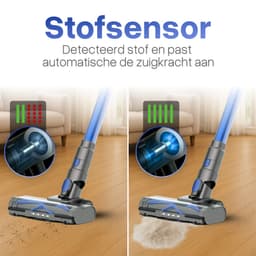 Chesto T1 Steelstofzuiger Draadloos 400W – 35.000 Pa – Ultralicht – LED-zuigmond – 3 Opzetstukken — thumbnail 12