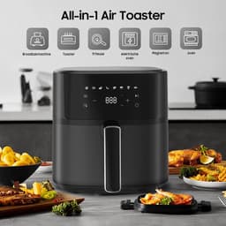 Dewelling XL 6,5 L Airfryer 625A – 1700 W heteluchtfriteuse met metalen binnenruimte, 8 programma’s en touchscreen– eenvoudig te reinigen — thumbnail 8