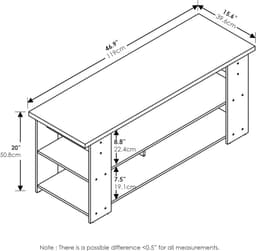 TV Meubel tot 50 Inch in Frans Eiken Grijs en Zwart - Compact en Modern — thumbnail 3