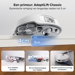 Roborock Qrevo Curv 2 Pro-Robotstofzuiger Met Dweilfunctie-25.000 Pa-7,98 cm Ultraslank Ontwerp-Dweilen met warm water-Reactieve AI-Obstakelherkenning-100℃ Heetwaterwas-Zelfreinigend-Automatische droging-Slimme spraakassistent — thumbnail 6