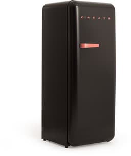 CREATE - Koelkast in retrostijl - Zwart - Handvat Terracotta - FRIDGE RETRO 281L — thumbnail 3